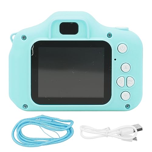 Kids Camera 2.4 Inch IPS Screen 40MP Kids Camera Clear Image with Microphone for Selfie (Green)