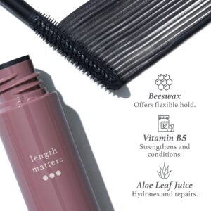 Julep Eyeshadow 101 Crème to Powder Waterproof Eyeshadow Stick, Golden Rose Shimmer Length Matters Buildable Lengthening Lash Mascara Black, 0.34 Fl Oz