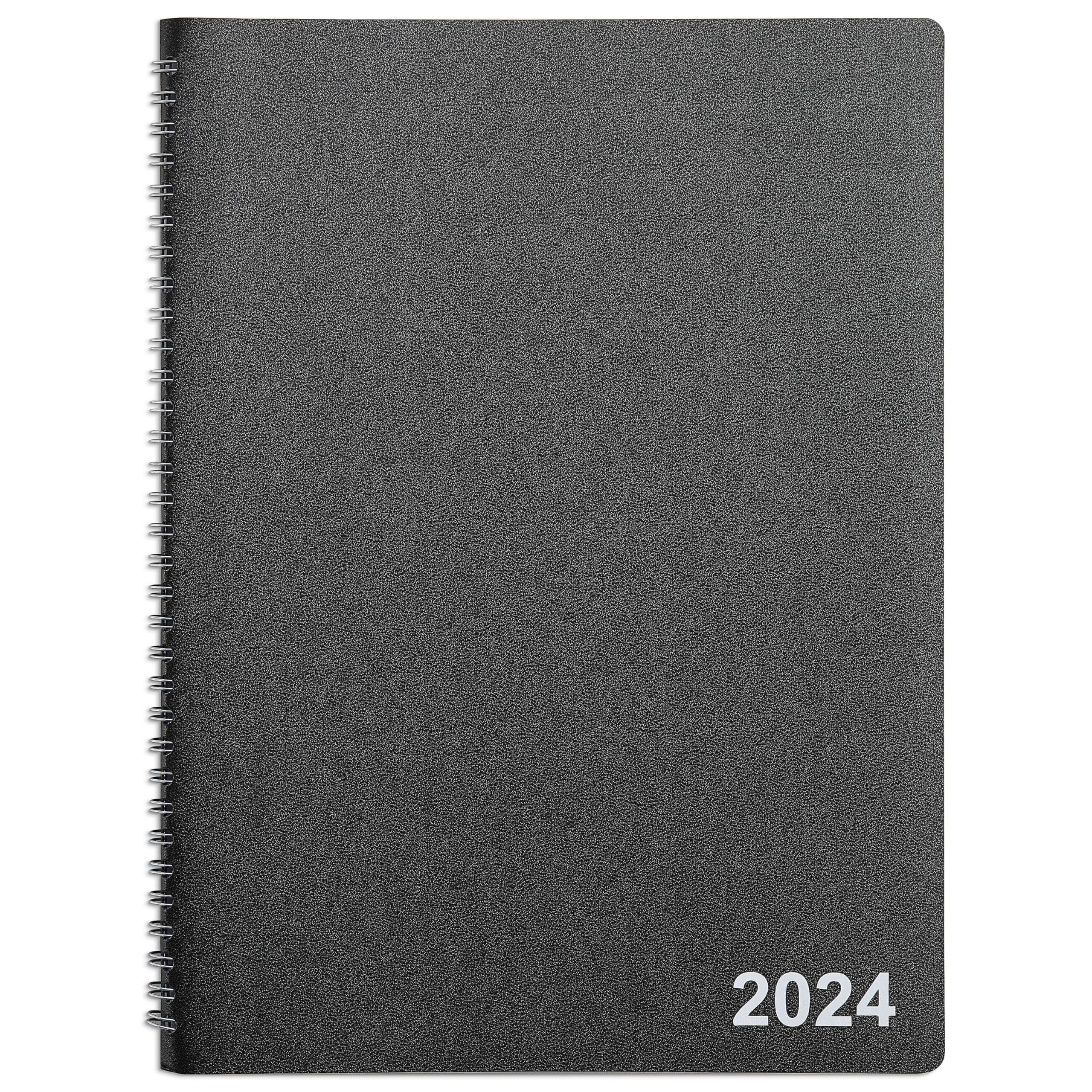 STAPLES 2024 8-inch x 11-inch Monthly Planner, Black (TR52184-24)