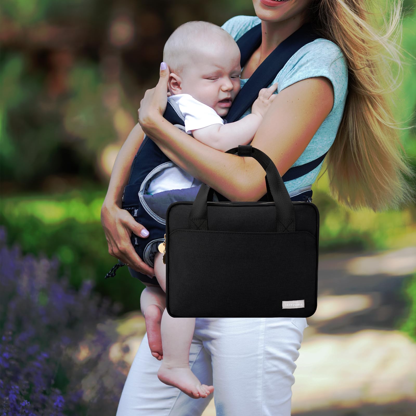 Wearable Breast Pump Bag with Cooler Compatible with Momcozy S12 Pro, Elvie & Medela Pump in Style, Carrying Case for Breast Pump and Accessories, Black(Bag Only)