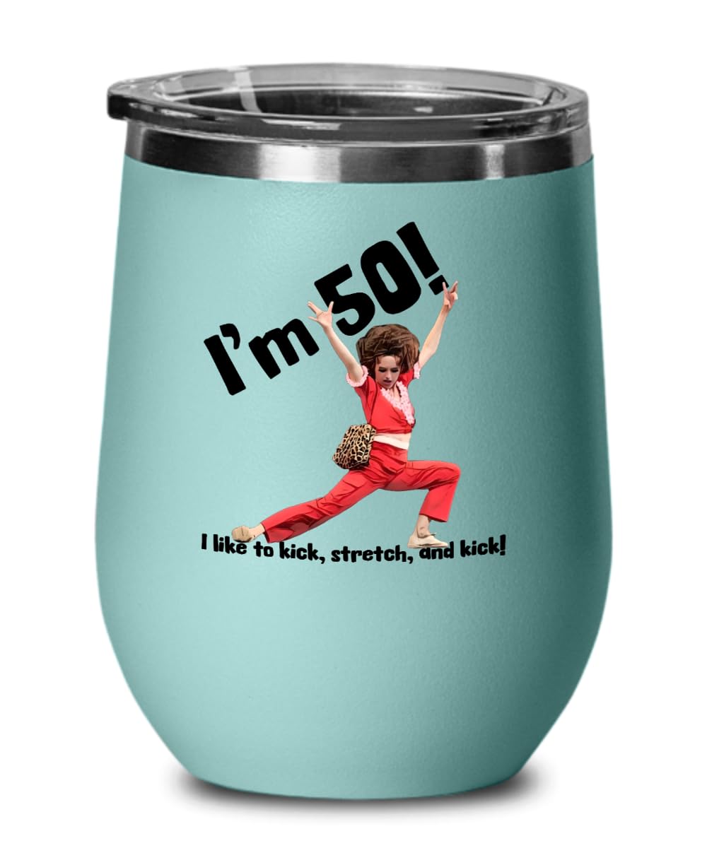 Im 50 Yeas Old, SNL, Sally O Malley, Molly Shannon, 50 Years Old, Fiftieth Birthday, 90's Era, SNL Old School, Wine Glass