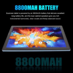 EBTOOLS 10.1 Inch Tablet, 5G WiFi 4G LTE Calling Tablet, 12GB RAM 256GB ROM, Android 11.0 Octa Core Processor, Front 8MP Rear 20MP, with TWS Bluetooth Earphone, 8800mAh (US Plug 100‑240V)