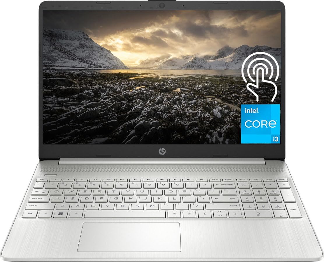 HP 2023 Newest Laptop, 15.6" Touchscreen Display, Intel Core i3-1115G4 Processor, 32GB RAM, 1TB SSD, Intel UHD Graphics, WiFi, Bluetooth, USB Type A&C, Numeric Keypad, Windows 11 Home in S Mode