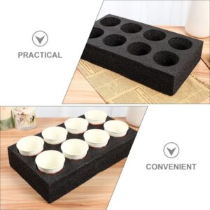 BESTonZON 4pcs Milk Tea Cup Holder Beverage Packing Rack Takeout Cup Trays Fridge Egg Holder 8 Cup Drink Carrier Takeout Cup Holder Foam Drink Carrier Cup Fixing Holder Coffee Epe Foam Cup