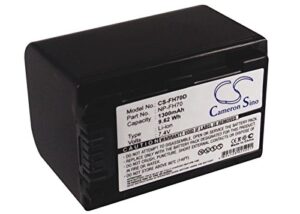 fyiogxg cameron sino battery for hdr-sr10d, hdr-sr10e, hdr-sr11, hdr-sr11/e, hdr-sr11e, hdr-sr12, hdr-sr12/e, hdr-sr12e, hdr-sr5, hdr-sr5c, hdr-sr5e 1300mah