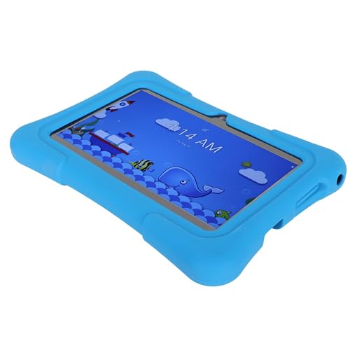 FOLOSAFENAR Kids Tablet 7 Inch Dual Camera WiFi Safe Kids Tablet 512GB Expandable 100-240V Quad Core with Parental Control for Gaming for Android 11 (US Plug)