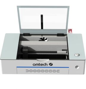 omtech 50w desktop laser engraver with lightburn,12x20 co2 laser engraving machine with 2 rotary axes 5mp camera fume extractor water chiller,polar 350 laser machine laser class 2，0.827mw output power