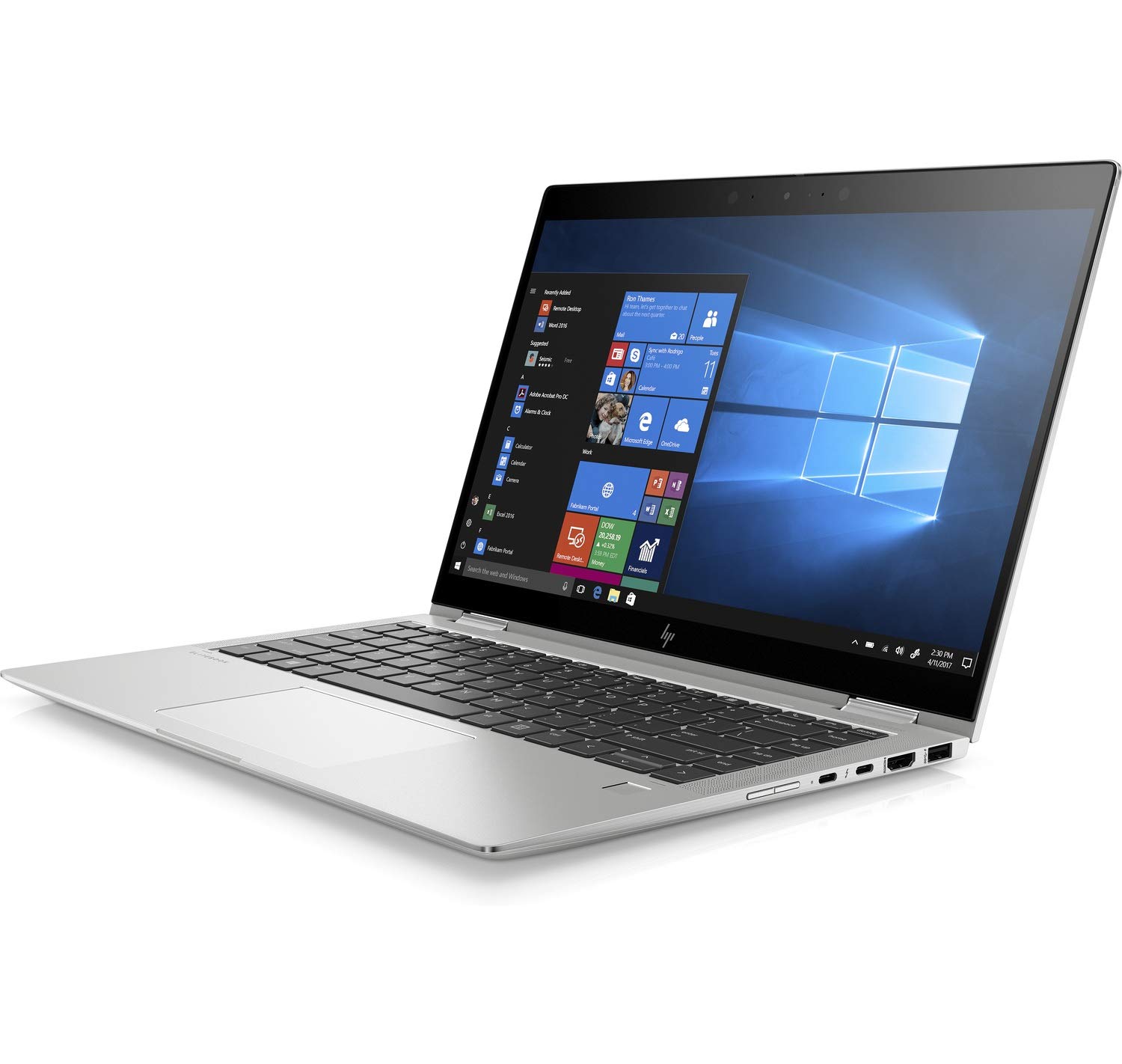 HP EliteBook 1040 x360 G6 2-in-1 Laptop, 14" FHD (1920 x 1080) Multi-Touch Touchscreen, Intel Core i7-8665U, 16 GB RAM, 512 GB SSD, Windows 10 Pro (Renewed).