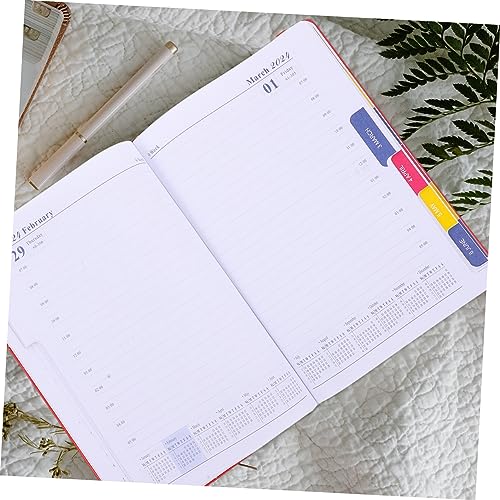 Didiseaon 2024 Agenda Book notebooks for work note pad notepad calendar appointment plan pad study plan pad school planner date plan pad weekly planner Dating Paper efficient Schedules