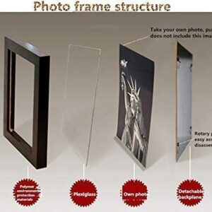 VALKEM 24 Frames Large Multi Picture Photo Frames Wall Set Simple Black White Photo Frame Wall Set Modern Blue Mediterranean Photo Wall Wall Gallery Kit Red Pink Photo Collage Frame (Color : White an