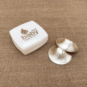 SILVERBABY Silver Nursing Cups, Silver Cups, Nipple Shields for Nursing Newborn, Nipple Guards, Nipple Covers Breastfeeding, Nipple Covers Breastfeeding, 925 Silver