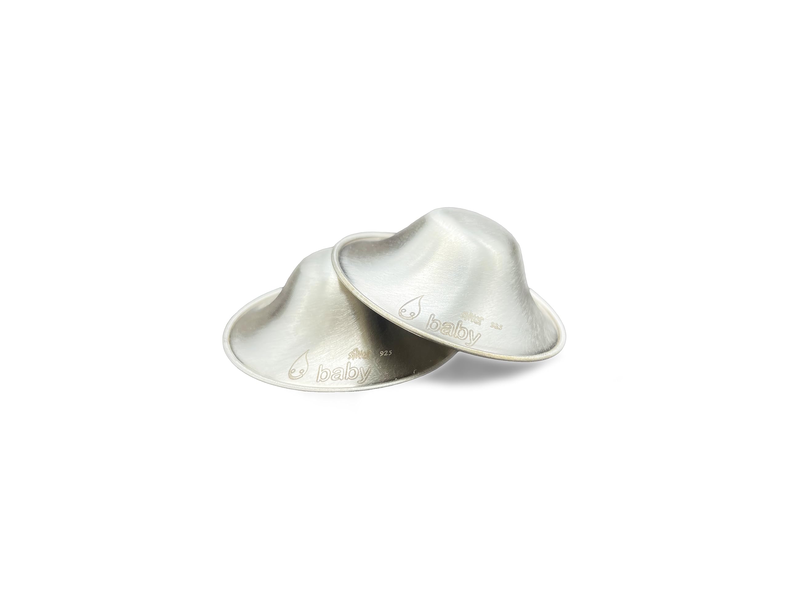 SILVERBABY Silver Nursing Cups, Silver Cups, Nipple Shields for Nursing Newborn, Nipple Guards, Nipple Covers Breastfeeding, Nipple Covers Breastfeeding, 925 Silver