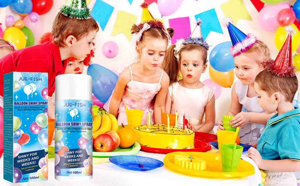 Balloon High Shine Spray for Latex Balloons | Aerosol Balloon Spray,Balloon Spray Shine for an Elegant Hi Gloss Finish in Minutes,Ultra Shiny Glow Spray Party Decoration and Enhancer Shimmer Effect