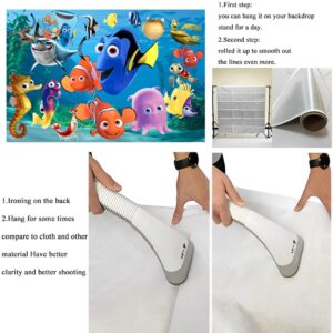 Finding Nemo Background Birthday Decorations, Finding Dory Happy Birthday Banner Backdrop for Finding Nemo Birthday Party Supplies (5x3ft)