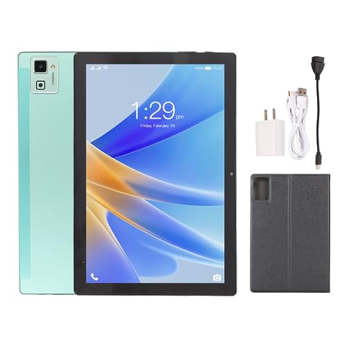 SHYEKYO 10.1 Inch Tablet Night Reading Mode 6GB 128GB Tablet PC 100-240V for Learning (US Plug)