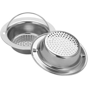 kitchen sink drain strainer basket stopper cover filter mesh stainless steel 2 pack food catcher screen
