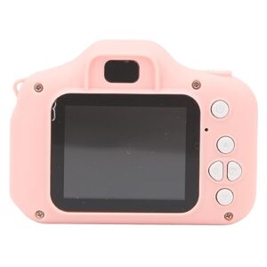 40mp kids camera, portable clear picture vivid color restoration kids camera for child for selfie (pink)