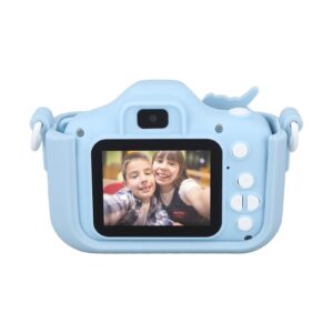 kids camera, video recording video camera toy 600mah battery 3-12 years old fun to play (blue)