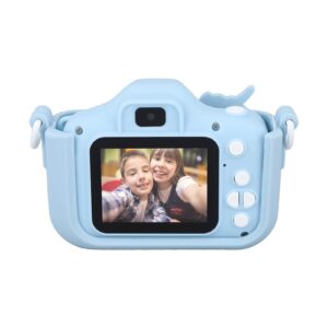 Kids Camera, Video Recording Video Camera Toy 600mAh Battery 3-12 Years Old Fun to Play (Blue)