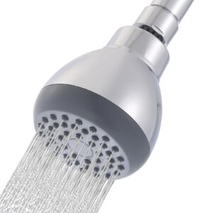 eolax 3'' high pressure shower head, powerful deluxe bathroom showerhead with strong spray, high flow fixed showerheads for luxury shower experience even at low water pressure (chrome)
