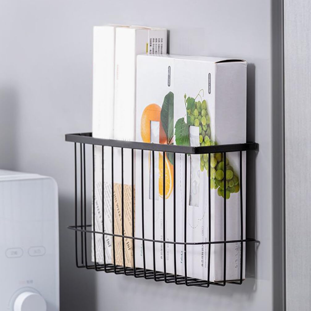 Alipis Kitchen Storage Shelf Kitchen Wall Basket Shower Basket Wall Hanging Basket Bathroom Toiletries Basket Hanging Wall Basket Sundries Storage Holder Iron Storage Basket Wall-mounted