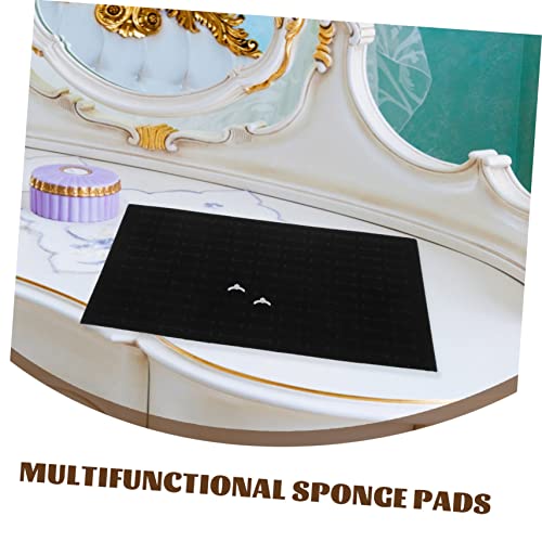 Alipis jewelry sponge pad drawer jewelry organizer tray 120 slots jewelry insert earring foam insert ring holder display tray travel jewelry ring tray for jewelry display mat bracelet