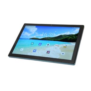 2 in 1 tablet 10.1 inch 12 8gb 256gb 16mp camera octa core processor wifi gps bt tablet pc with keyboard blue (us plug)