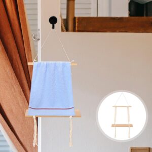 Alipis Toilet Paper Holder Stand Paper Towel Holder Towel Shelf Over Door Towel Rack Towel Rack Over Door Wall Paper Towel Rack Mounted Towel Rack Towel Holders Decorate Wood Bohemian