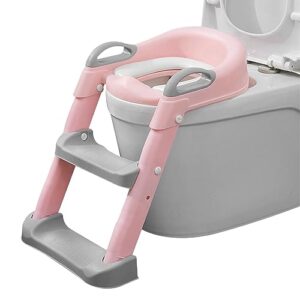toddler toilet seat and step kids folding potty training toilet seat with handle and ladder adjustable toilet ladder seat rose