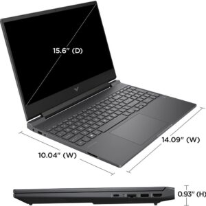 HP Victus 15 Gaming Laptop 15.6" FHD IPS 144Hz AMD 7000 Ryzen 5 7535HS (Beats i7-11800H) GeForce RTX 2050 4GB Graphic Backlit USB-C B&O Win11 Black + HDMI Cable (16GB RAM | 1TB SSD)