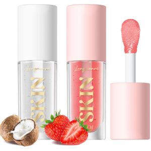 LANGMANNI 6 Matte Lipstick with 6 Lipliners Cosmetics Makeup Gift for Girls(12PCS)+Moisturizing Lip Oil(Strawberry+Coco)