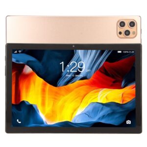jopwkuin hd tablet, 2 card slots 10.1 inch fhd gaming tablet octa core cpu for travel (us plug)