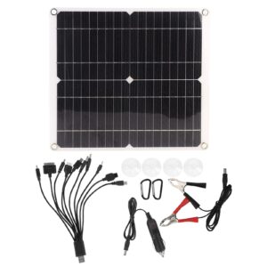 portable solar panels, portable solar panel kit folding solar charger 20w 18v mini solar panels suitcase dual usb
