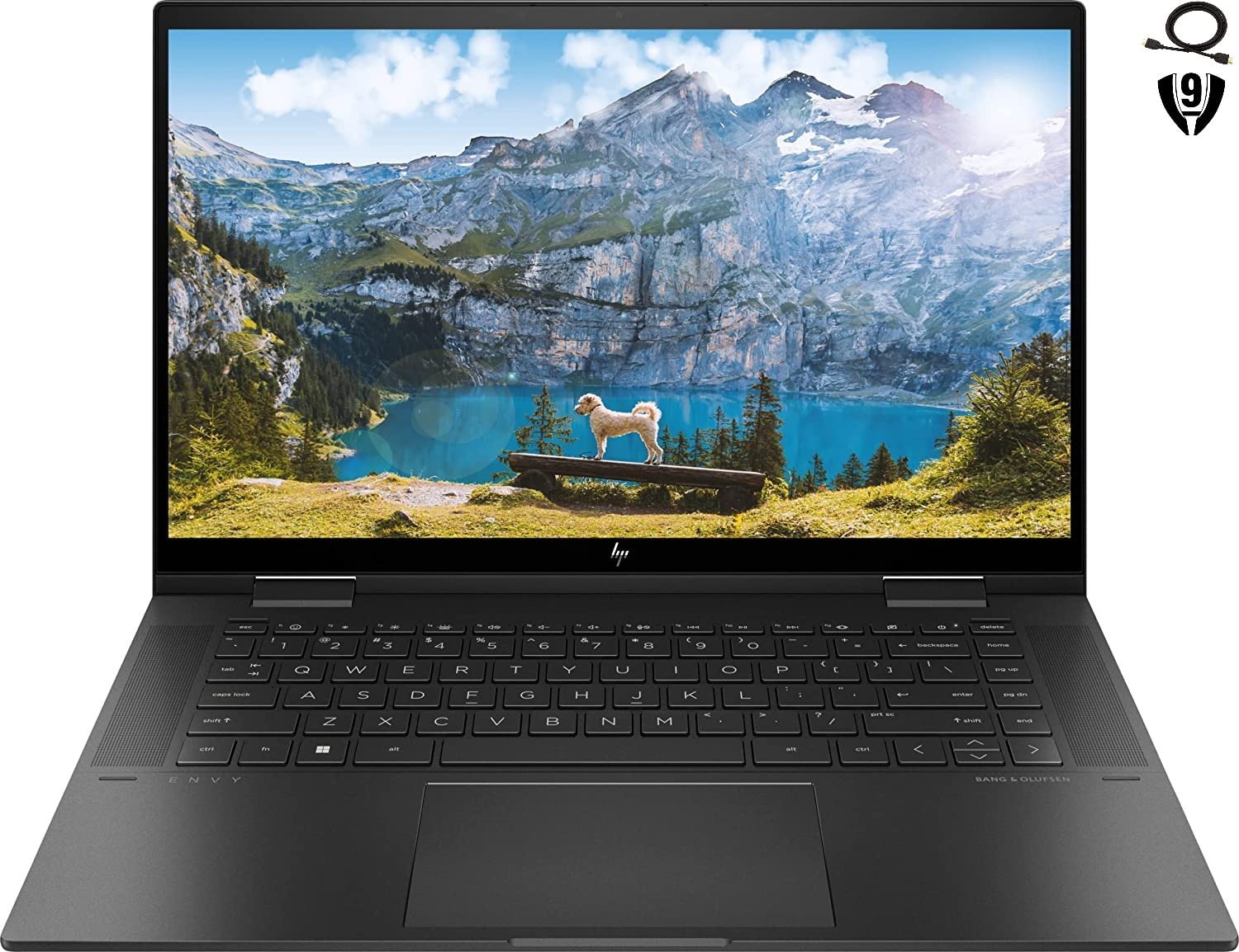 HP Envy x360 2-in-1 15.6" FHD Touchscreen Laptop, AMD Ryzen 5 5625U, 16GB RAM 1TB SSD, Wi-Fi, Bluetooth, HDMI, Webcam, Backlit Keyboard, Windows 11 Home, Black (Renewed)