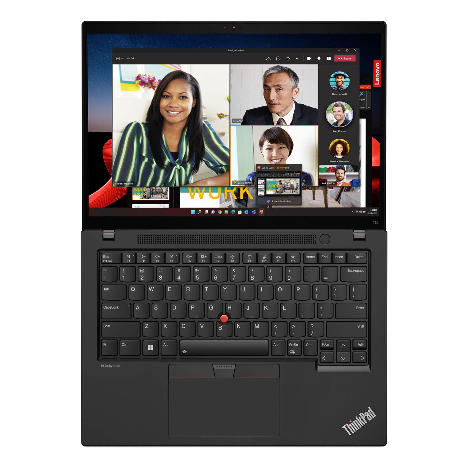 Lenovo ThinkPad T14 Gen 4 Intel Core i7-1355U, 14" WUXGA (1920 x 1200) IPS 300nits Touch Screen, 32GB RAM, 2TB SSD, Backlit KYB Fingerprint Reader, Windows Pro