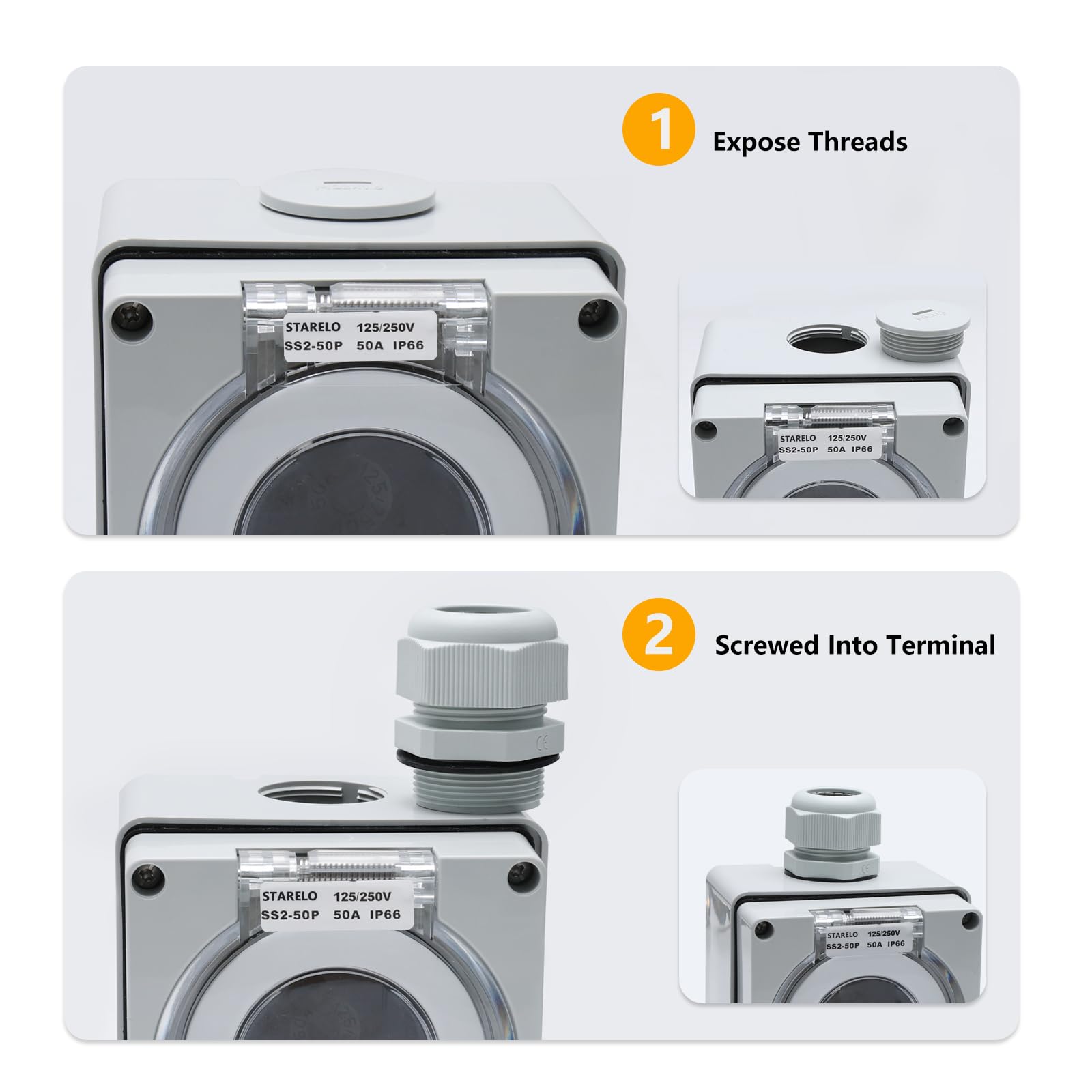 STARELO TT-30P Box&Small Metric Box Connectors