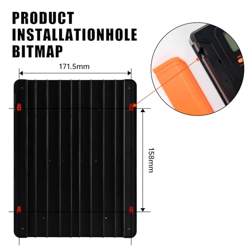 ATMOREA MPPT 60 Amp Solar Charge Controller - 12V 24V 36V 48V Auto Adaptive - LCD Display -Dual Fans Cooling- Supports up to 180V PV Input for AGM, Gel, Flooded and Lithium Battery