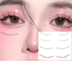 Lower Eyelash Tattoo Stickers, Lower Lash False Eyelashes, Ladies False Eyelashes Stickers, Waterproof Disposable Fake Eyelashes Tattoo Stickers (A)