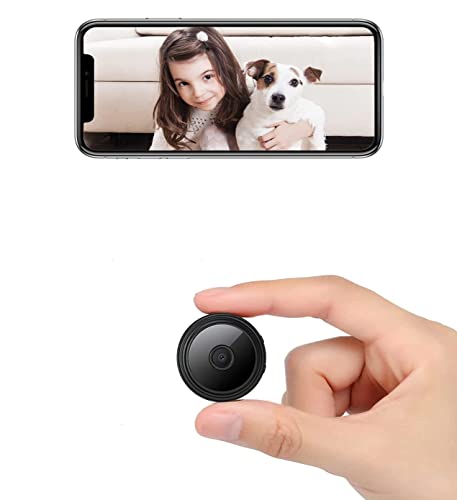 ANHT Mini Spy Camera Hidden Camera Video,Wireless WiFi Camera, Night Vision Motion Detection, 1080P Home Security Camera Nanny Cam Pet Camera Baby Camera