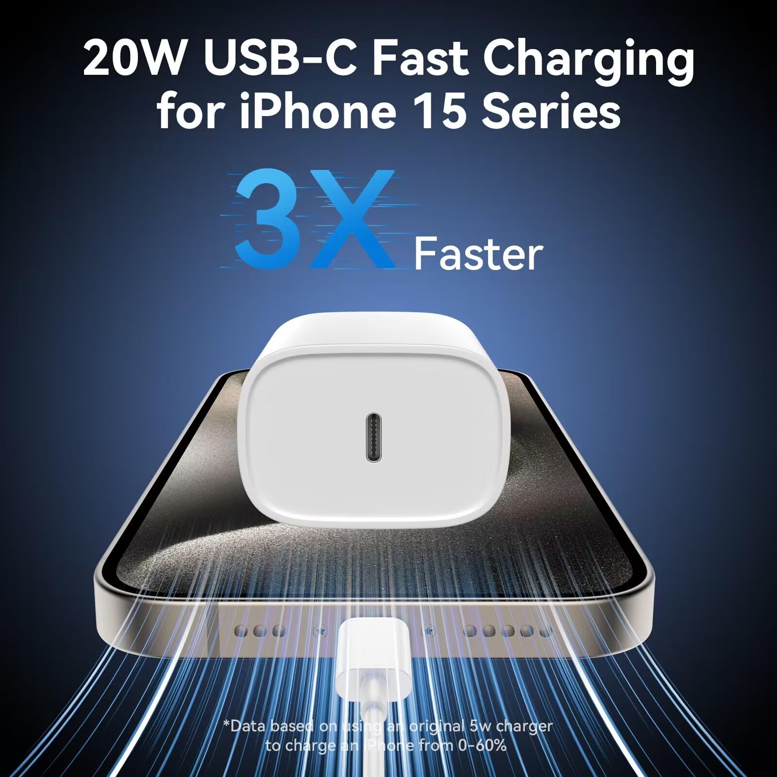 iPhone 15/15 Pro Max Charger Fast Charging,20W USB C Fast Charger Block iPhone 15 Charger Cord 10FT Long USB C to C Charging Cable for iPhone 15 Pro Max/15 Pro/15/15 Plus,iPad Pro 12.9"/11",iPad Air