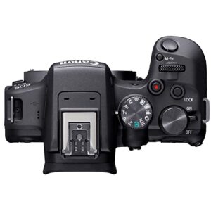 Canon EOS R10 Mirrorless Camera (Body Only) + TTL Flash + 2pc 64GB Memory Cards + Backpack Camera Case & More (Renewed)
