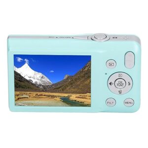 8K Digital Camera, 1080P FHD Vlogging Camera with 2.7 Display, Auto Focus Selfie Camera with 20 Beauty Filters, Mini Compact Camera for Kids Teens Adult Beginner (Green)