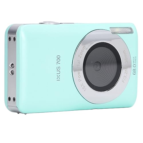 8K Digital Camera, 1080P FHD Vlogging Camera with 2.7 Display, Auto Focus Selfie Camera with 20 Beauty Filters, Mini Compact Camera for Kids Teens Adult Beginner (Green)