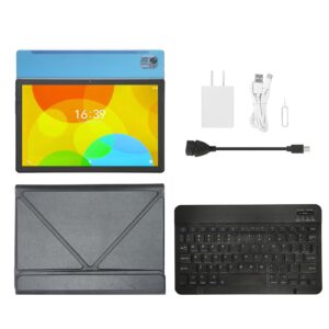 2 in 1 Tablet with Keyboard, 10.1 inch Android 11 Tablet PC, 12GB+256GB, MT6750 8 Core, 5G WiFi 4G LTE Calling Tablet (Blue)
