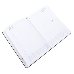 Abaodam 2pcs agenda book office accessory a5 daily planner notebook notebook daily use note pads academic planner 2024 Paper calendar book