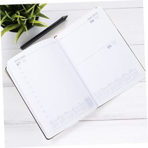 Abaodam 2pcs agenda book office accessory a5 daily planner notebook notebook daily use note pads academic planner 2024 Paper calendar book