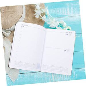 Abaodam 2pcs agenda book office accessory a5 daily planner notebook notebook daily use note pads academic planner 2024 Paper calendar book