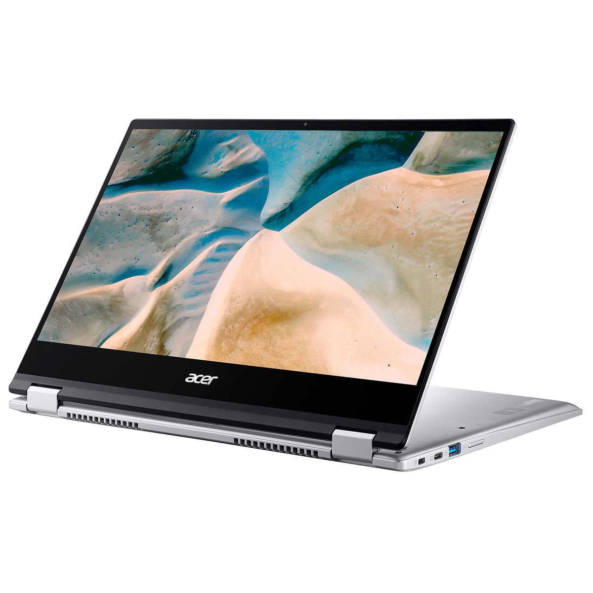 acer 2023 Newest Spin 514 2-in-1 Convertible Chromebook,AMD Ryzen 3 3250C (Up to 3.5GHz),14/'' FHD IPS Touchscreen,8GB RAM,128GB eMMC,WiFi,Backlit Keyboard,12+ Hours,Chrome OS,Silver (Renewed)