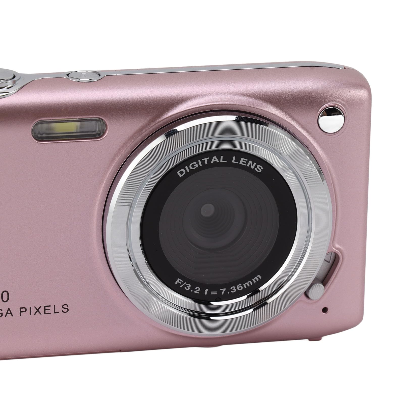 4K Digital Camera, 2.88 Inch IPS Screen, Slim and Lightweight Auto Focus Teen Small Camera, 58MP Auto Exposure for Travel (Pink)