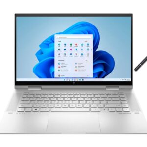 HP Envy 2-in-1 15.6" Touch Screen Laptop | Intel Core i7-1260P Processor | Intel Iris Xe Graphics | 16GB RAM | 512GB SSD | Backlit | Fingerprint Reader | Windows 11 Home | Bundle with Stylus Pen